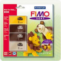 39/8024/L2 Наборы для лепки FIMO Soft Zoo, 4шт25г, STAEDTLER 39/8024/L2 Наборы для лепки FIMO Soft Zoo, 4шт25г, STAEDTLER