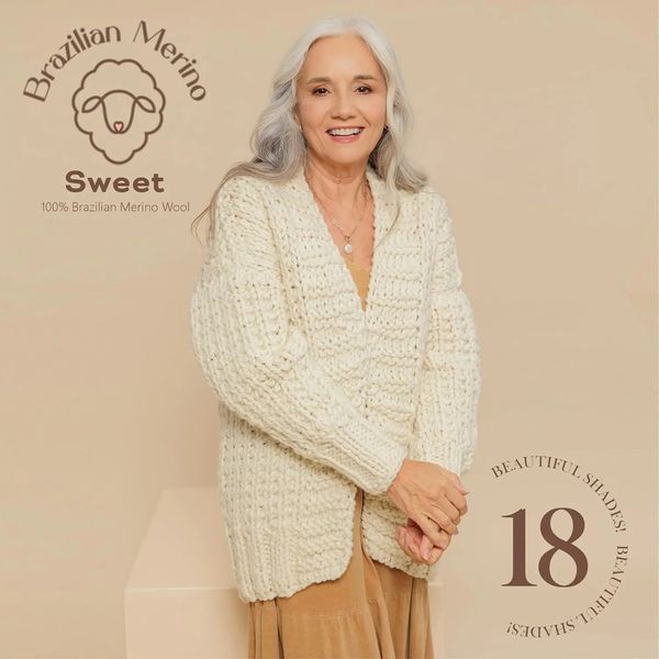 8990 BRAZILIAN MERINO SWEET пряжа (100% меринос .100г .300 м ), чорний 1078182 фото