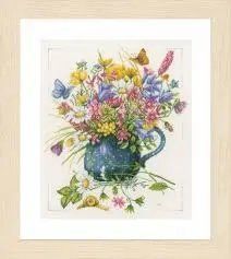 PN-0164074 Набір для вишивки хрестом LanArte Flowers in vase "Квіти у вазі" 1064875 фото