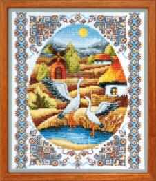 ВТ-011 Набір для вишивання хрестом Crystal Art "На заливних лугах"