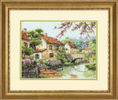 70-35330 Набір для вишивання хрестиком DIMENSIONS Village Canal "Канал"