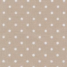 Канва для вишивання Zweigart 3984/7309 Murano Petit Point 32ct (35х46см) бежевий в білий горошок.