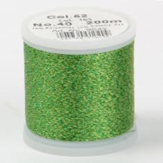 52/9842 Metallic №40 віскоза/металізований поліефір для вишивання, 200 м