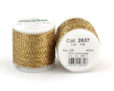 2537/9811 METALLIC №25 металіз. поліефір, нитка стійка до хлору/кип'ятіння, 40 м