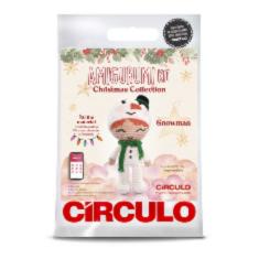 4 AMIGURUMI KIT - CHRISTMAS Snowman   (100%% бавовна)