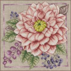 PN-0199794 Набір для вишивки хрестом LanArte Дім і сад, квітує красно