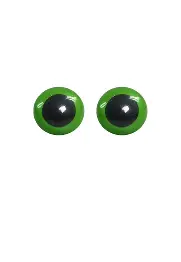 14 EYES (оченята) green - зелені (14mm) пластик, в уп. 2 шт.