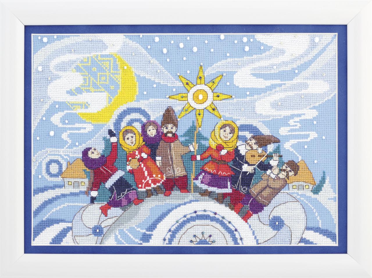 Vt 235 Nabor Dlya Vyshivaniya Krestom Crystal Art Kolyadki