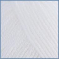 Прядиво для в'язання Valencia Coral, 001 (white) колір, 93%% мікроволокно, 3%% шовк, 4%% віскоза (залишок)