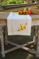 PN-0162453 Набор для вышивания крестом (дорожка на стол) Vervaco Sunflowers "Подсолнухи"