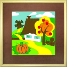 Набір картина з фетру Чарівна Мить В-171 "Осінь у селі"