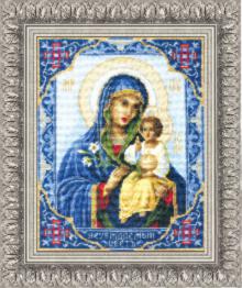 Набір для вишивання хрестиком Чарівна Мить №314 "Ікона Божої Матері Неув'ядний Цвіт"
