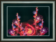 Готова картина стразами КС-104 "Чарівні квіти"