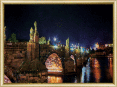 Готова картина стразами КС-106 "Міст Прага"