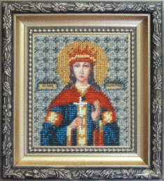Набір для вишивання бісером Чарівна Мить Б-1049 "Ікона свята мучениця Катерина"