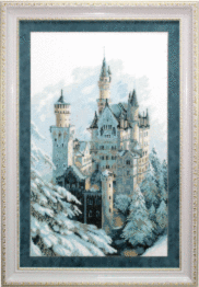 Набір для вишивання хрестиком Чарівна Мить М-98 (А-151) "Замок зимовий"