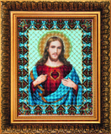 Набор для вышивки бисером Чарівна Мить Б-1231 "Икона Пресвятое Сердце Иисуса"