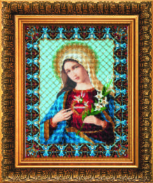 Набор для вышивки бисером Чарівна Мить Б-1232 "Икона Непорочное Сердце Марии"