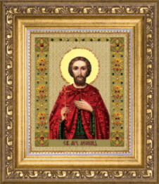 Набір картина стразами Чарівна Мить КС-109 "Ікона святого мученика Леоніда"