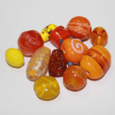 1184TDM/Yellow/Orange,6-16 MM,50г.Fancy Mix Crystal Art намистини