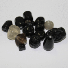 1576TDM/Black/Grey,4-16 MM,50г.Plain Beads Mix Crystal Art бусины