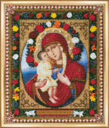 Набір для вишивання бісером Чарівна Мить Б-1082 "Ікона Божої Матері Жировицька"