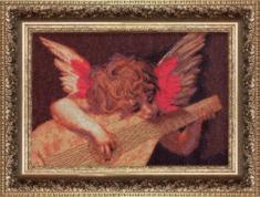 Набор для вышивки крестиком Чарівна Мить №429 По мотивам Россо Фиорентино "Ангел с лютней"  