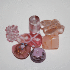 1184TDM/Pink,6-16 MM,50г.Fancy Mix Crystal Art бусины