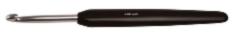 30815 Крючок алюмінієвий з чорною ручкою та срібним наконечником KnitPro, 4.00 мм