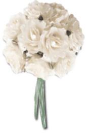 100SF Букет для декорування Білі троянди