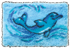 Набір для вишивання коврика Чарівна Мить РТ-200 "Дельфін"