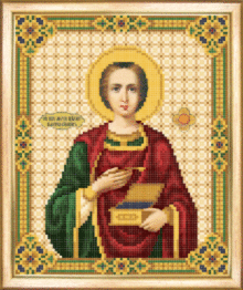 СБІ-004 Схема для вишивання бісером "Ікона Великомученик та Целитель Пантелеймон"