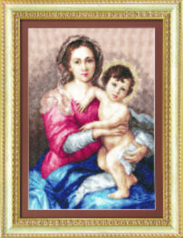 Набір для вишивання хрестиком Чарівна Мить М-116 "Мадонна з немовлям"