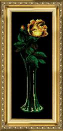 Набір для вишивання хрестиком Чарівна Мить №129 "Жовта троянда"