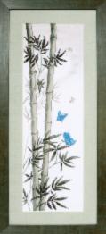 ВТ-074 Набір для вишивання хрестиком Crystal Art "Метелики у стеблях бамбука"