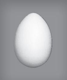 OUOV07U Пінопластове заготовлення, яйце 7*4,5см