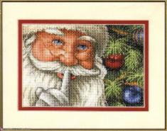 08799 Набір для вишивання хрестиком DIMENSIONS Santa's Secret "Секрет Санти"