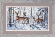 35130 Набір для вишивання хрестиком DIMENSIONS Woodland Winter "Зима у лісі"