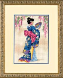 06953 Набор для вышивания крестом DIMENSIONS Elegant Geisha "Элегантная гейша"