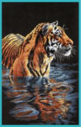 35222 Набір для вишивання хрестом DIMENSIONS Tiger Chilling Out "Спокійний тигр"