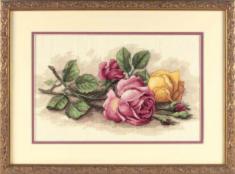 13720 Набір для вишивання хрестом DIMENSIONS Rose Cuttings "Зрізані троянди"