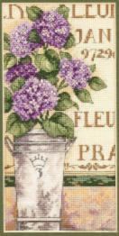 65092 Набор для вышивания крестом DIMENSIONS Hydrangea Floral "Гортензия"