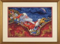70-08934 Набір для вишивання хрестом DIMENSIONS Santa's Midnight Ride "Нічна поїздка Санти"