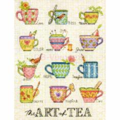 70-35335 Набор для вышивания крестом DIMENSIONS The Art of Tea "Искусство чаепития"