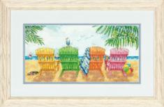 70-35325 Набір для вишивання хрестом DIMENSIONS Beach Chairs "Пляжні стільці"