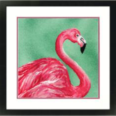 71-20086 Набір для вишивання хрестом DIMENSIONS Pink Flamingo "Рожевий фламінго"
