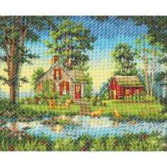 70-35340 Набір для вишивання хрестом DIMENSIONS Summer Cottage "Літній котедж"