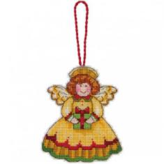 70-08893 Набір для вишивання хрестом DIMENSIONS Angel Christmas Ornament "Різдвяна прикраса Янгол"