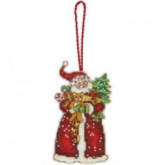 70-08895 Набір для вишивання хрестом DIMENSIONS Santa Claus Christmas Ornament "Різдвяна прикраса Санта Клаус"