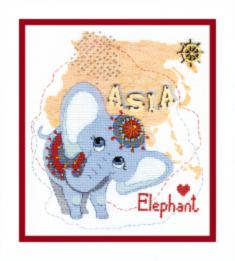 ВТ-179 Набір для вишивання хрестиком Crystal Art "Дитячий світ. Азія"